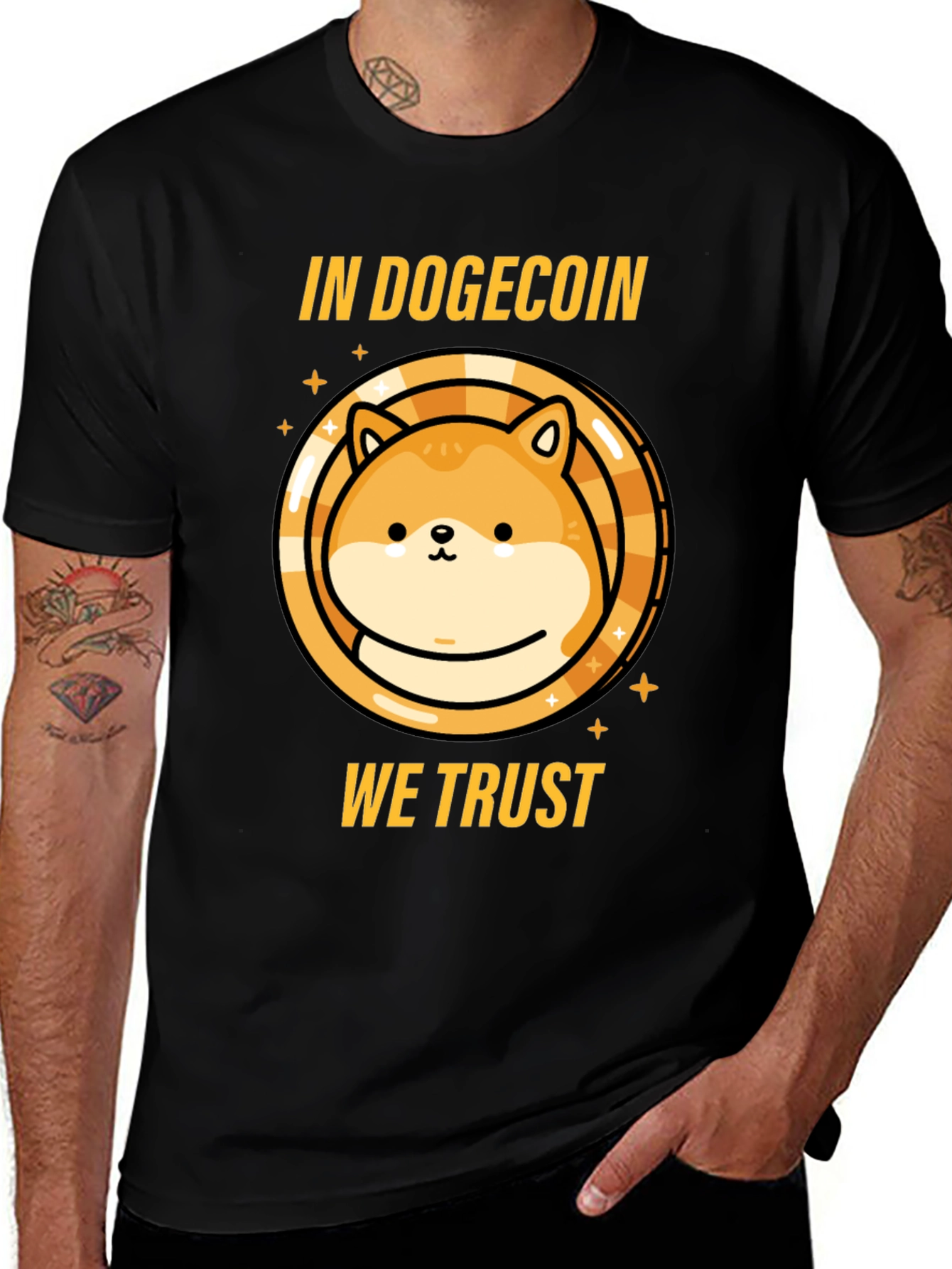 Dogecoin Crypto T-Shirt - In Dogecoin We Trust