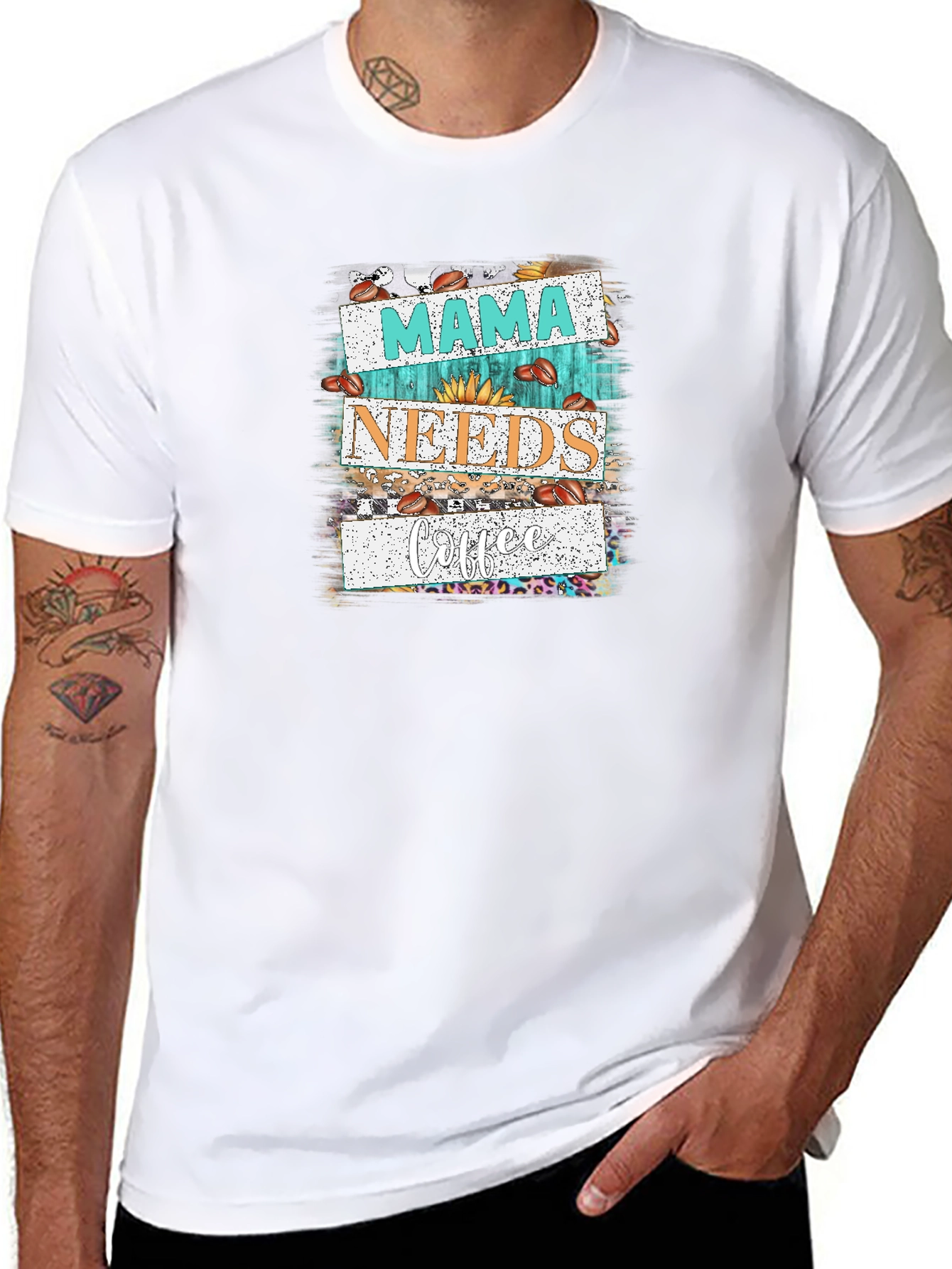 Mama Needs Coffee Graphic Tee - Trendy Black Shirt
