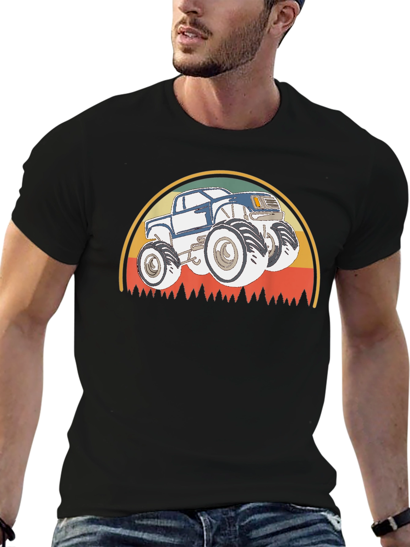 Monster Truck T-Shirt - Retro Style Design
