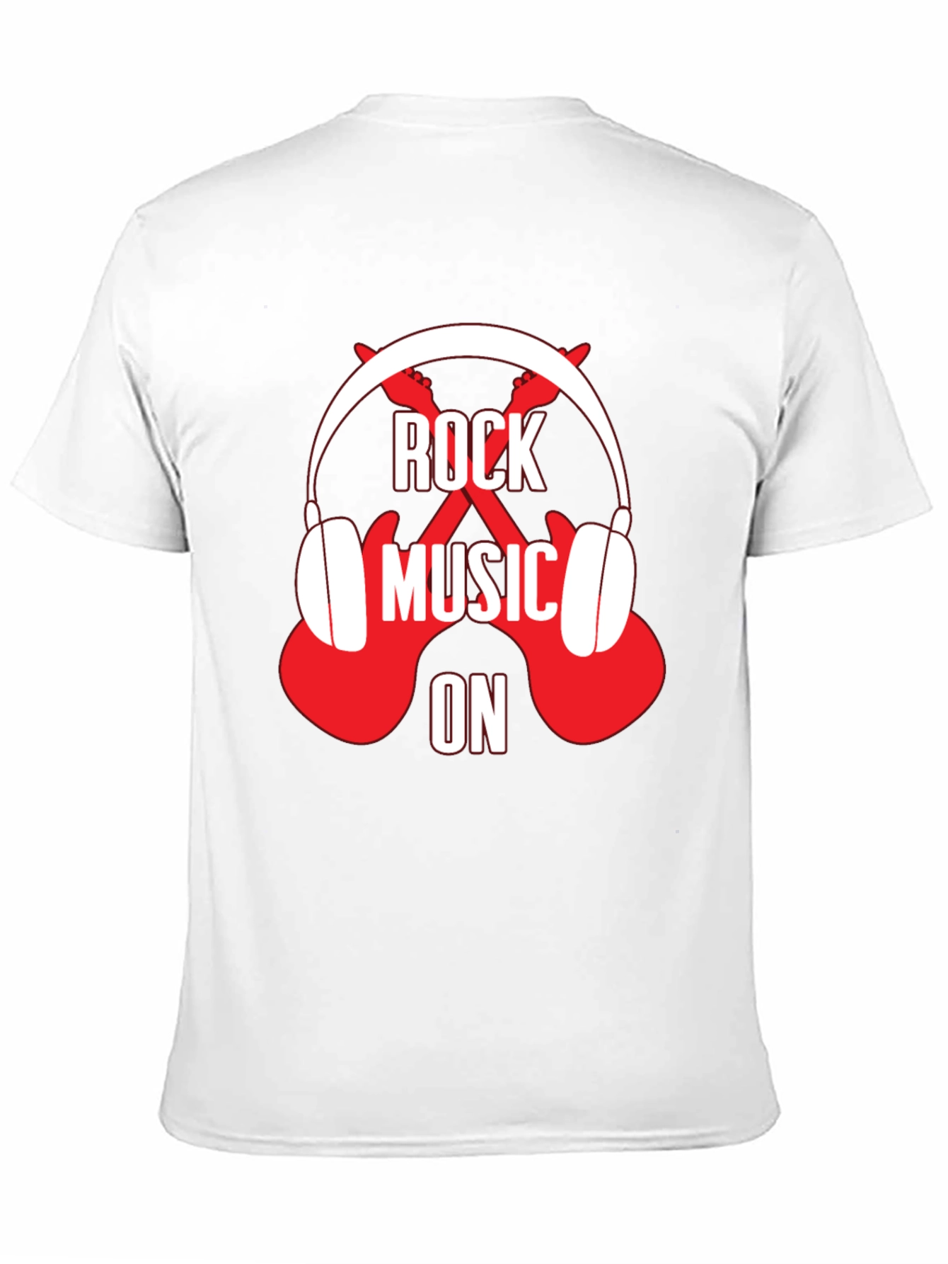 Rock Music On Graphic Tee - Black T-Shirt