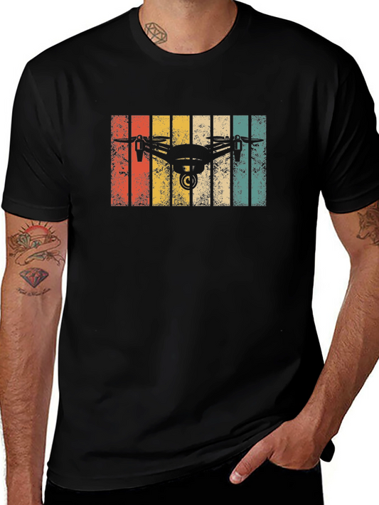 Retro Drone T-Shirt - Vintage Style