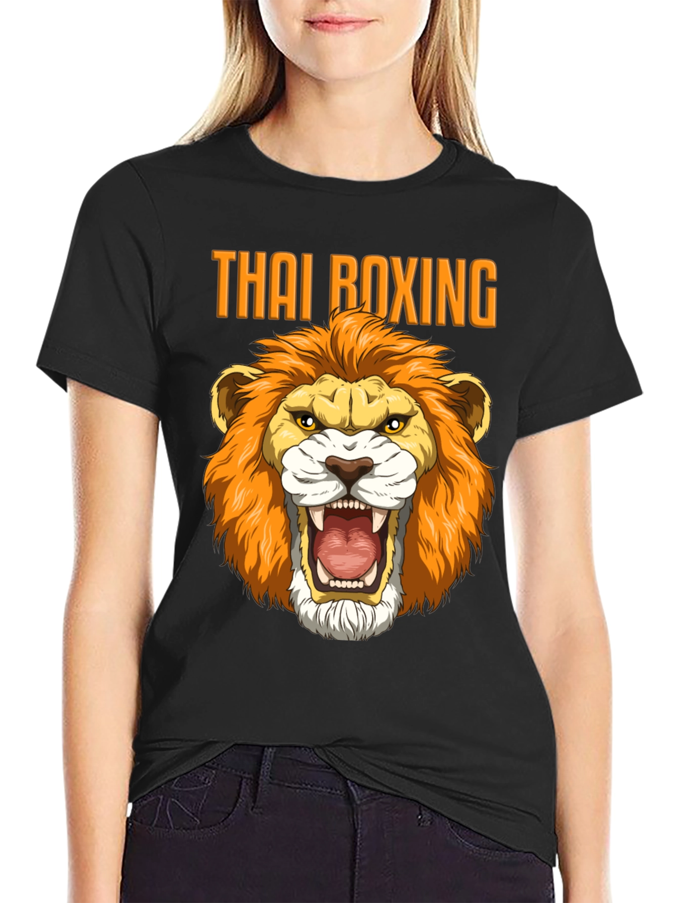 Thai Boxing Lion T-Shirt - Fierce Muay Thai Design