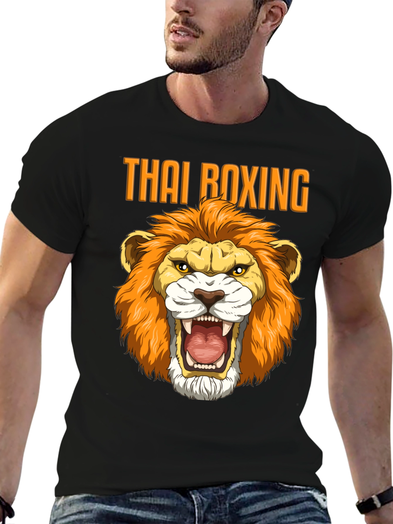 Thai Boxing Lion T-Shirt - Fierce Muay Thai Design