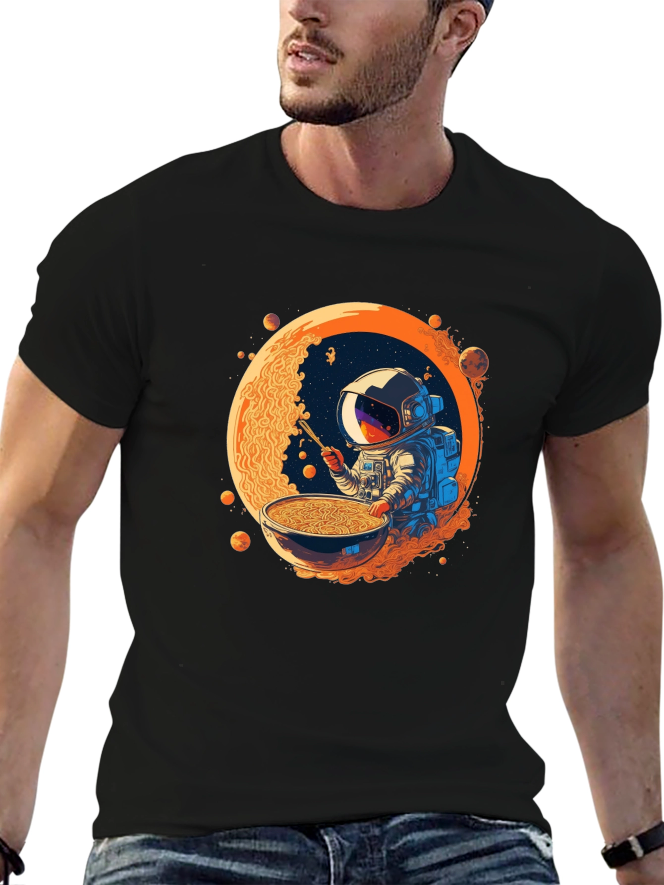 Astronaut Ramen T-Shirt - Space Foodie Tee