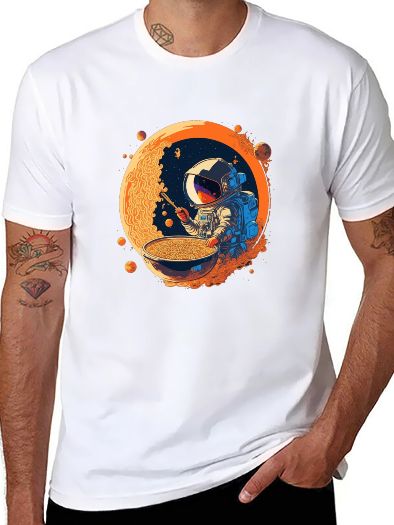 Astronaut Ramen T-Shirt - Space Foodie Tee