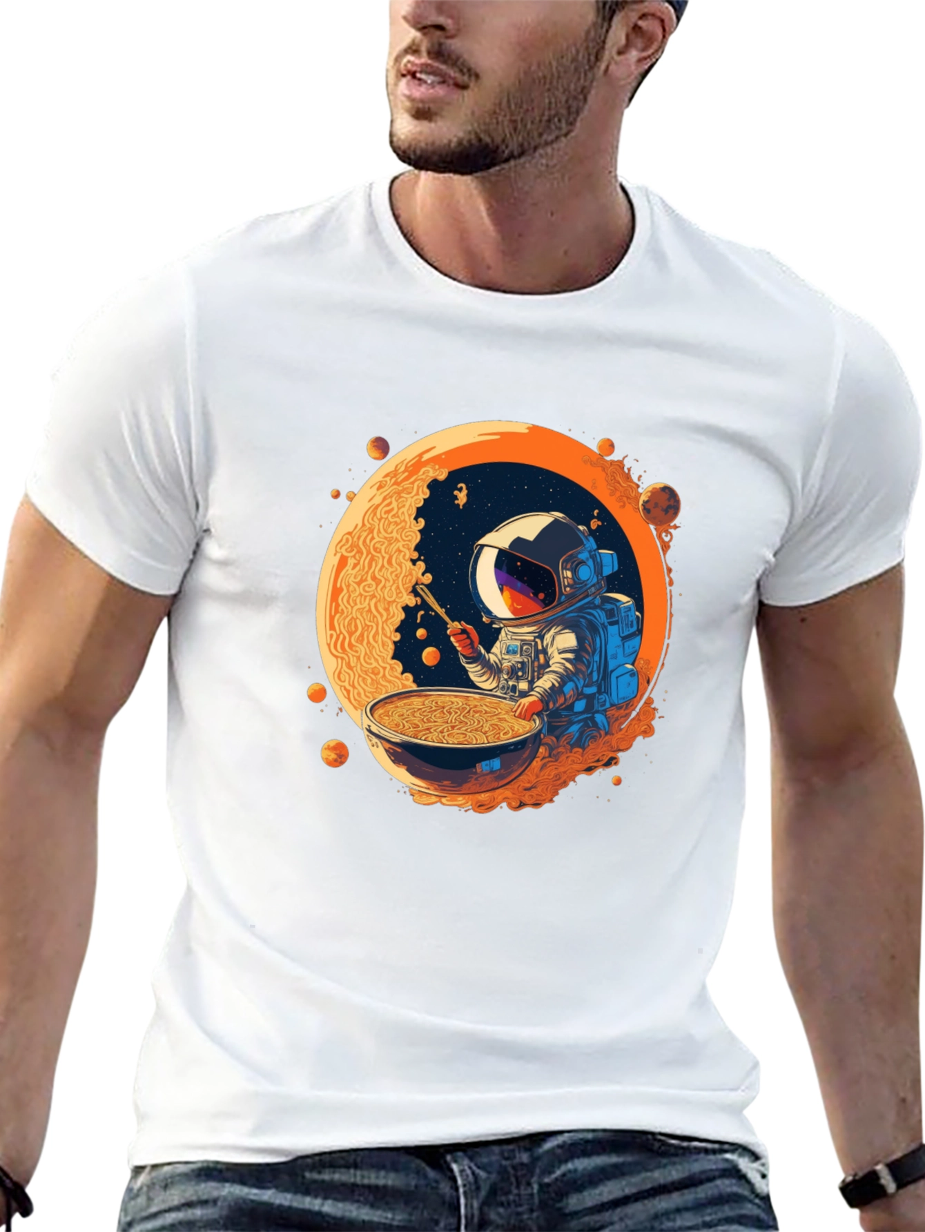 Astronaut Ramen T-Shirt - Space Foodie Tee