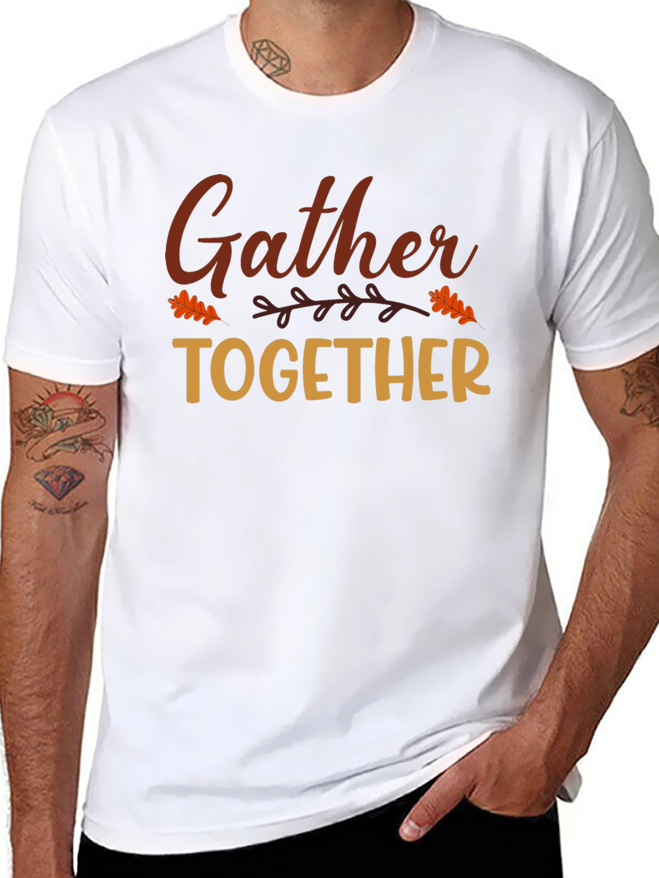 Gather Together T-Shirt - Fall Thanksgiving