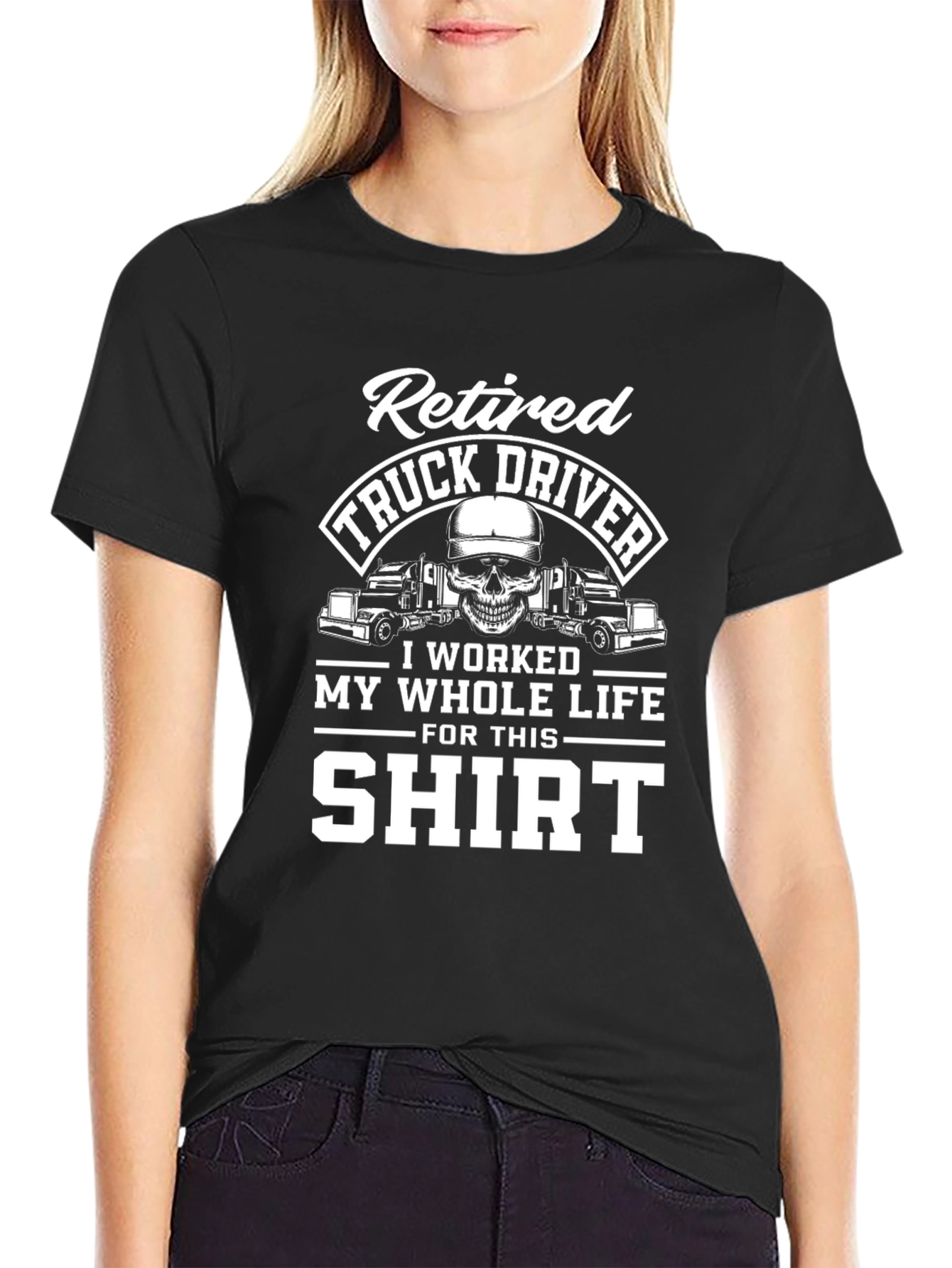 Retired Truck Driver Graphic T-Shirt