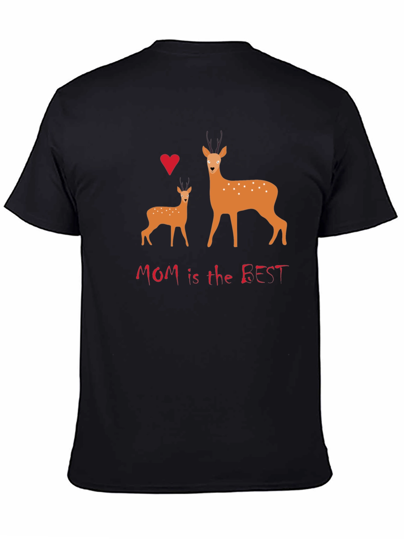 Mom is the Best Deer Family T-Shirt