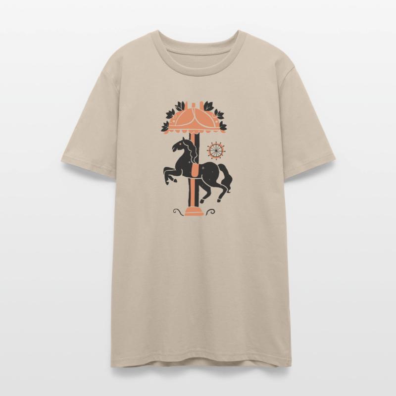 Carousel Horse Design Vector 2 Colors