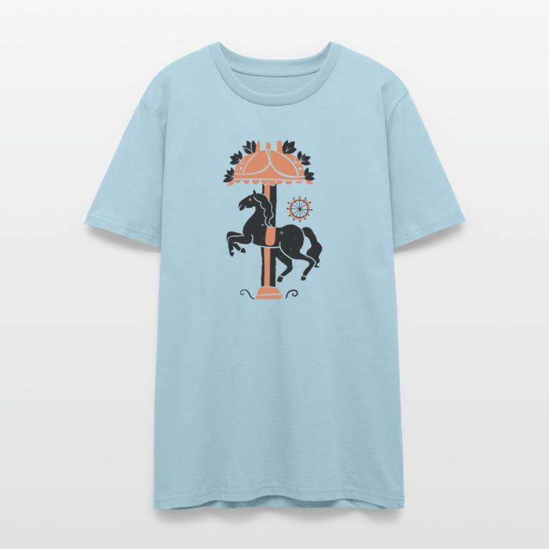 Carousel Horse Design Vector 2 Colors