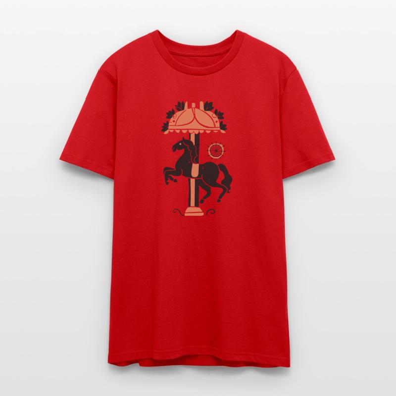 Carousel Horse Design Vector 2 Colors