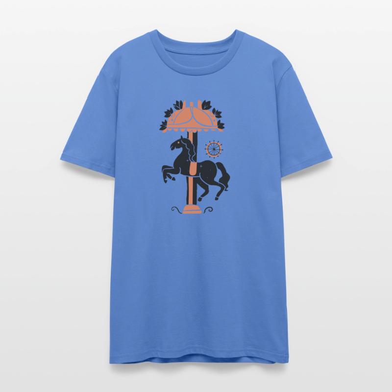 Carousel Horse Design Vector 2 Colors