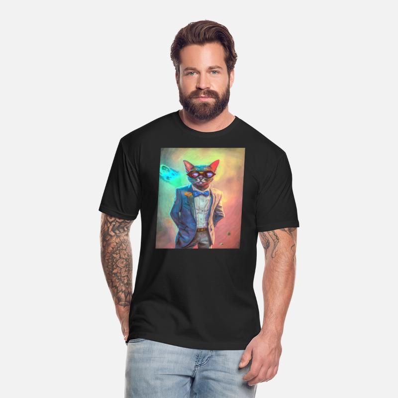 Cat Portrait Sunglasses Cool Suit contrasting colo