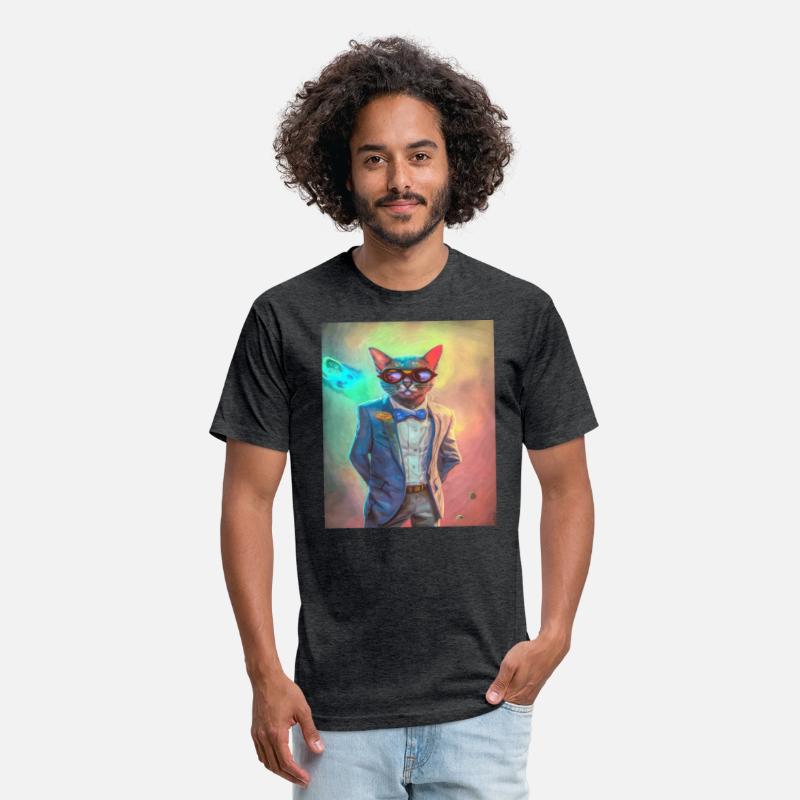 Cat Portrait Sunglasses Cool Suit contrasting colo