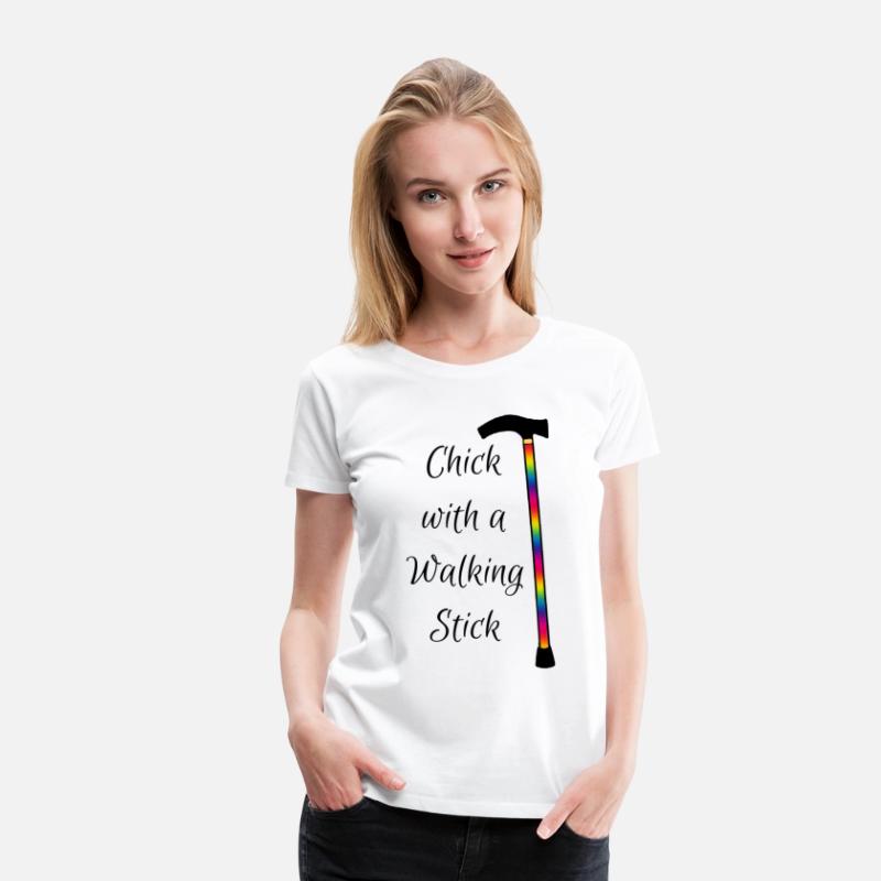 Chick With a Walking Stick - Rainbow