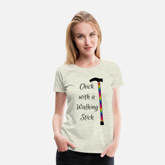 Chick With a Walking Stick - Rainbow