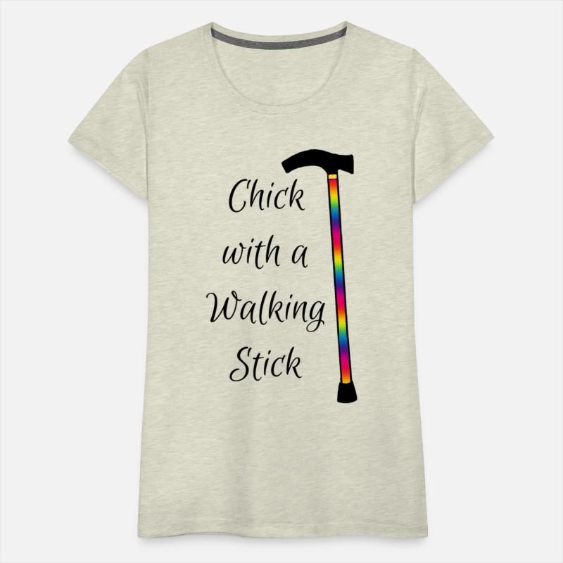 Chick With a Walking Stick - Rainbow