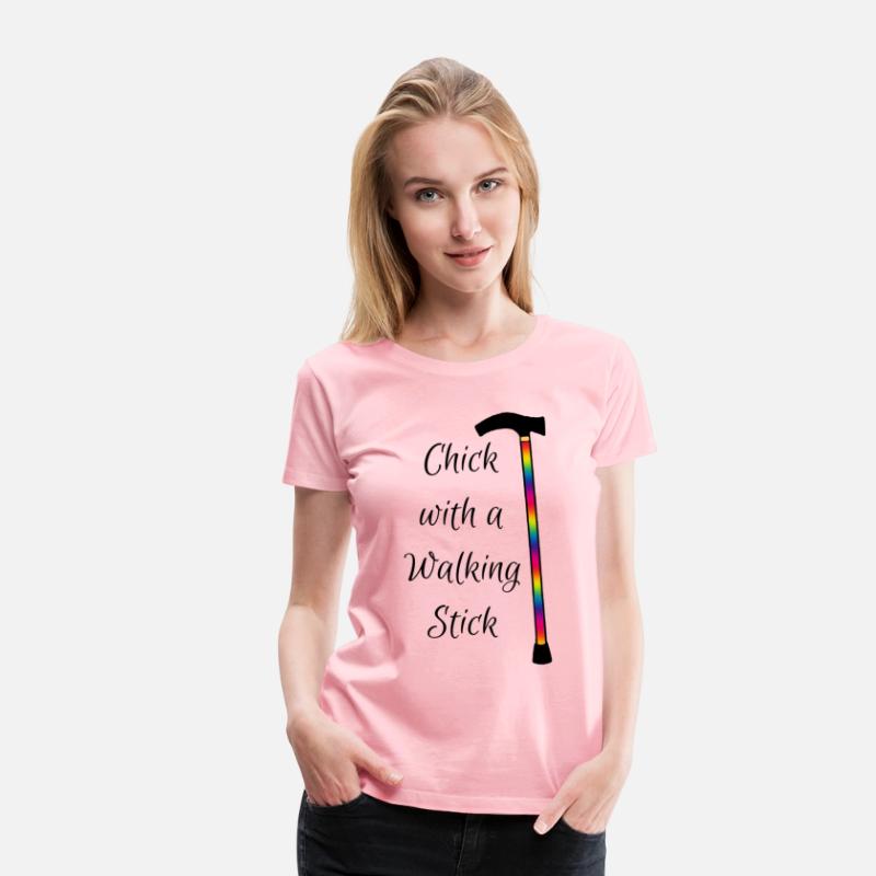Chick With a Walking Stick - Rainbow