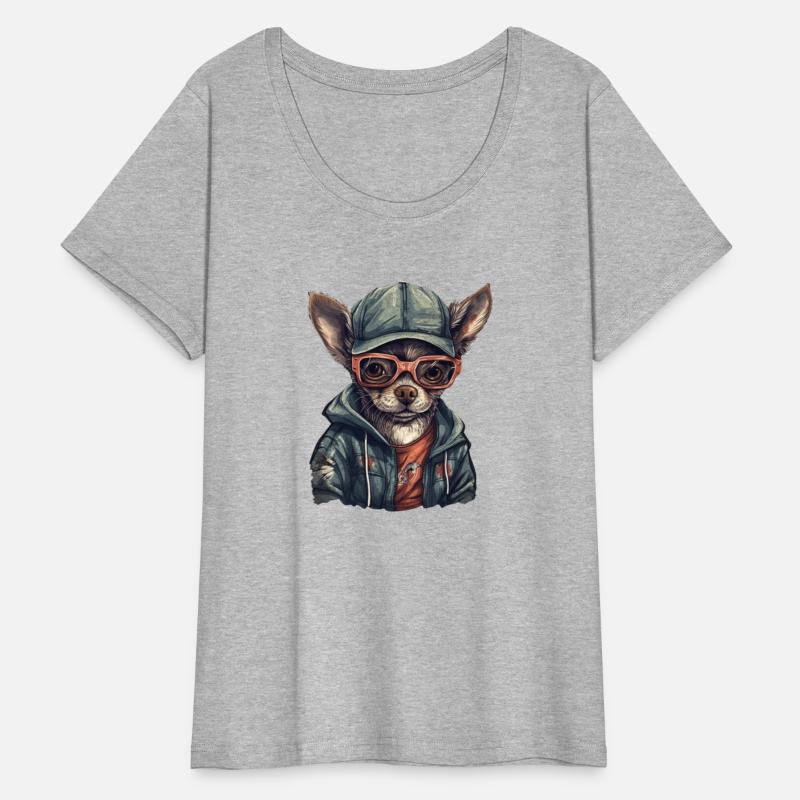 Chihuahua in streetwear cool Mexican dog breed