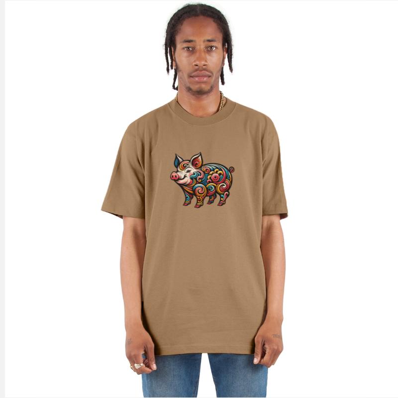 Chinese Zodiac Pig Elegant Graphic Design