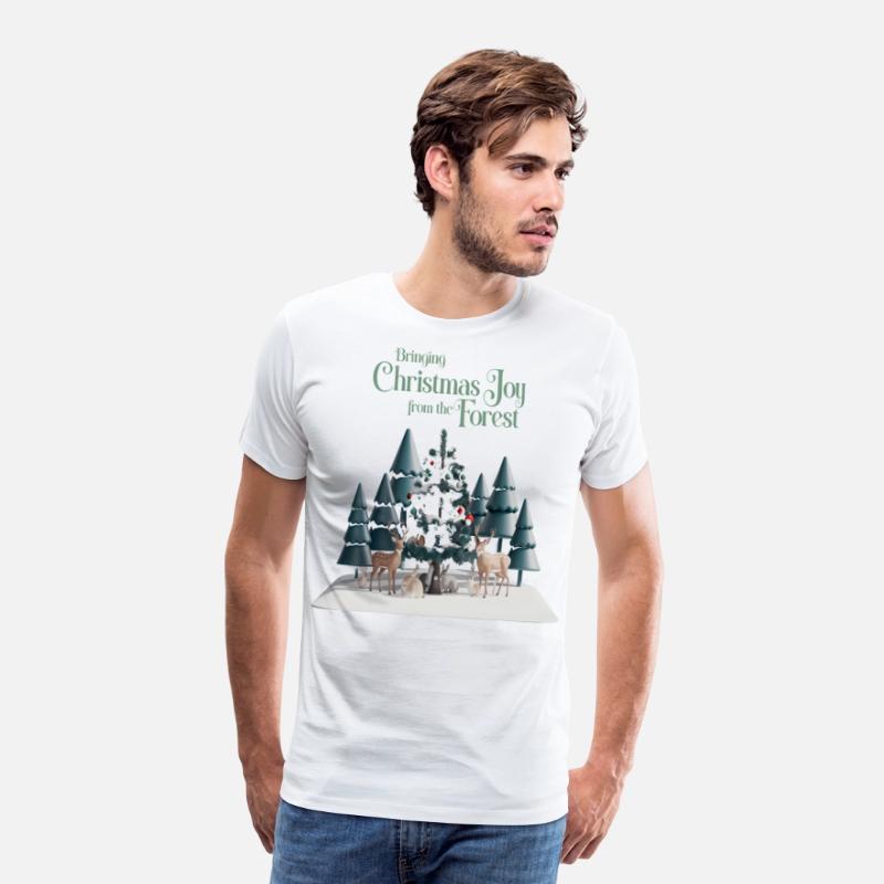 christmas Bringing christmas joy from the forest