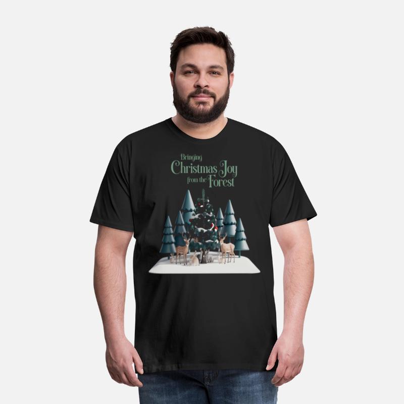 christmas Bringing christmas joy from the forest