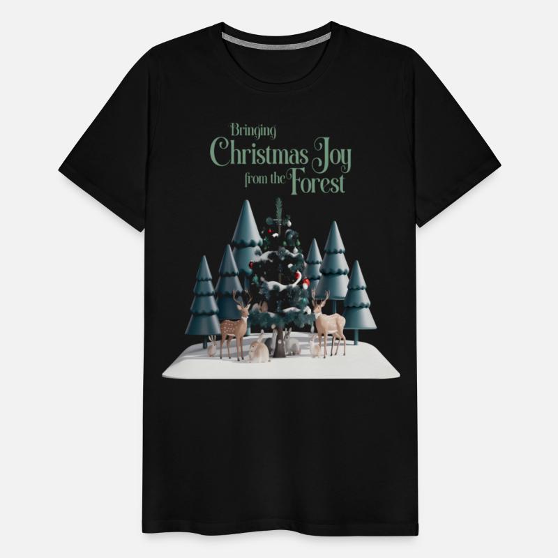 christmas Bringing christmas joy from the forest