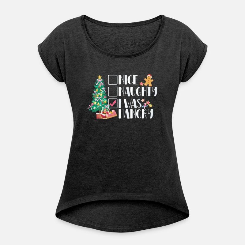 Christmas Nice Naughty I Was Hangry Santa Presents
