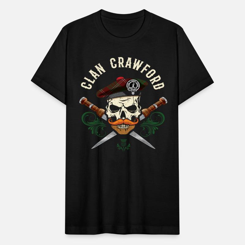 Clan Crawford Scottish Skull Crest Badge Dirk