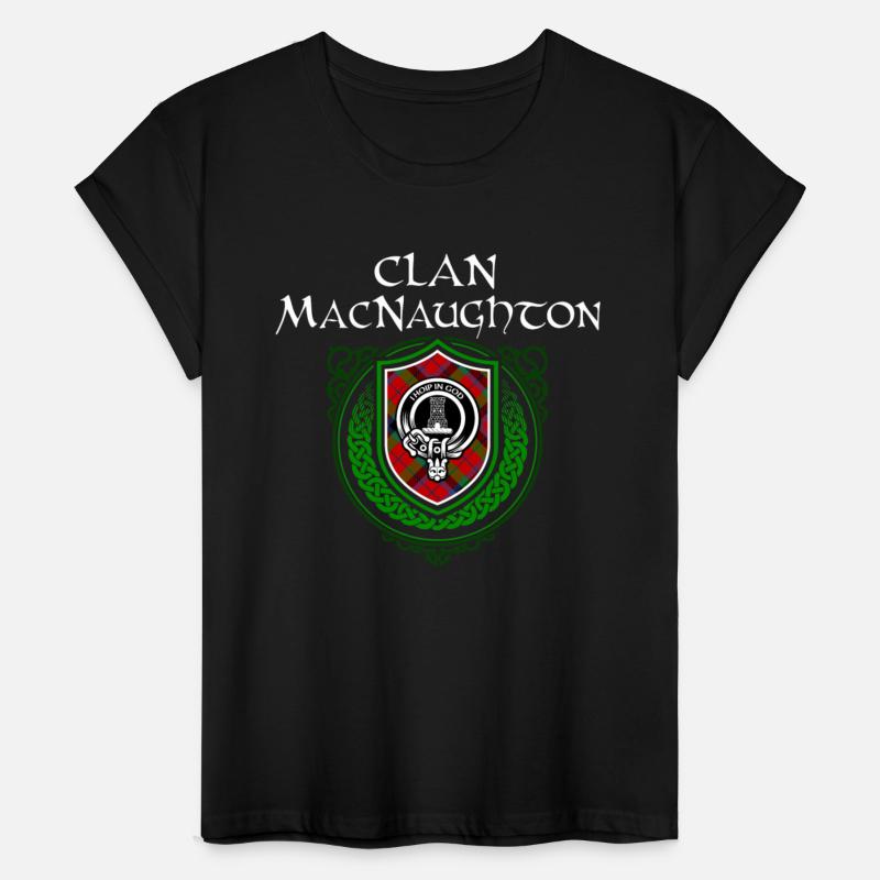 Clan MacNaughton Scottish Crest Badge and Tartan