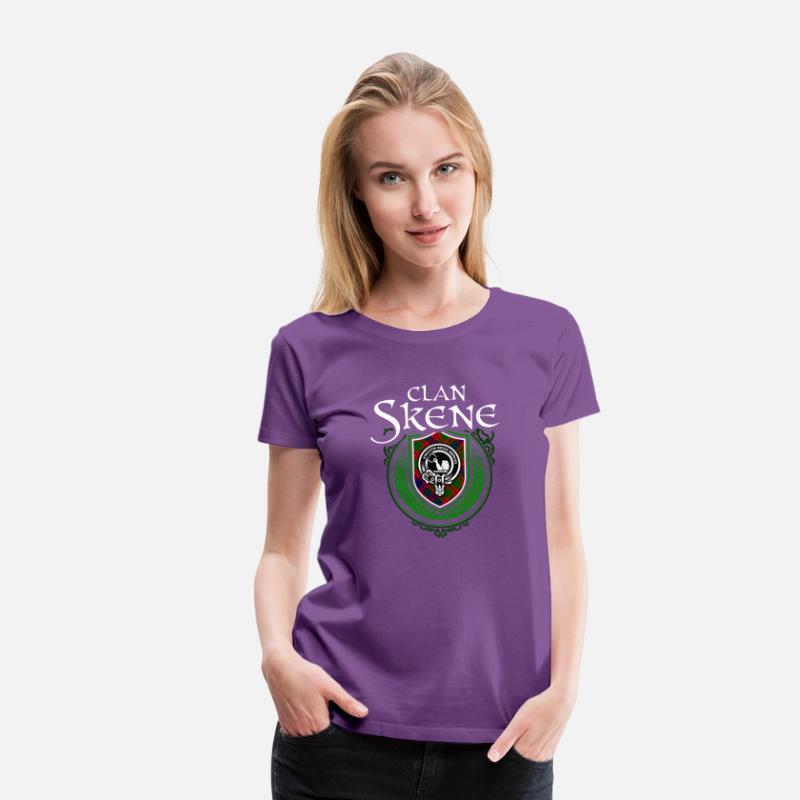 Clan Skene Scottish Crest Badge and Tartan