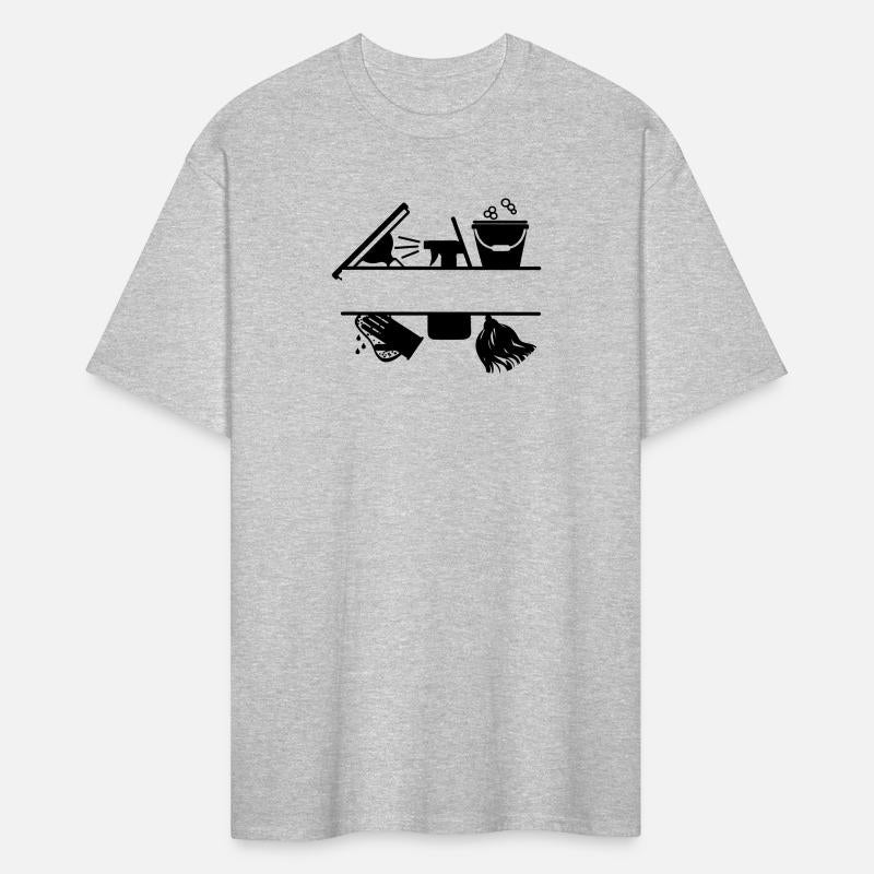 Cleaning tools logo transparent with bar