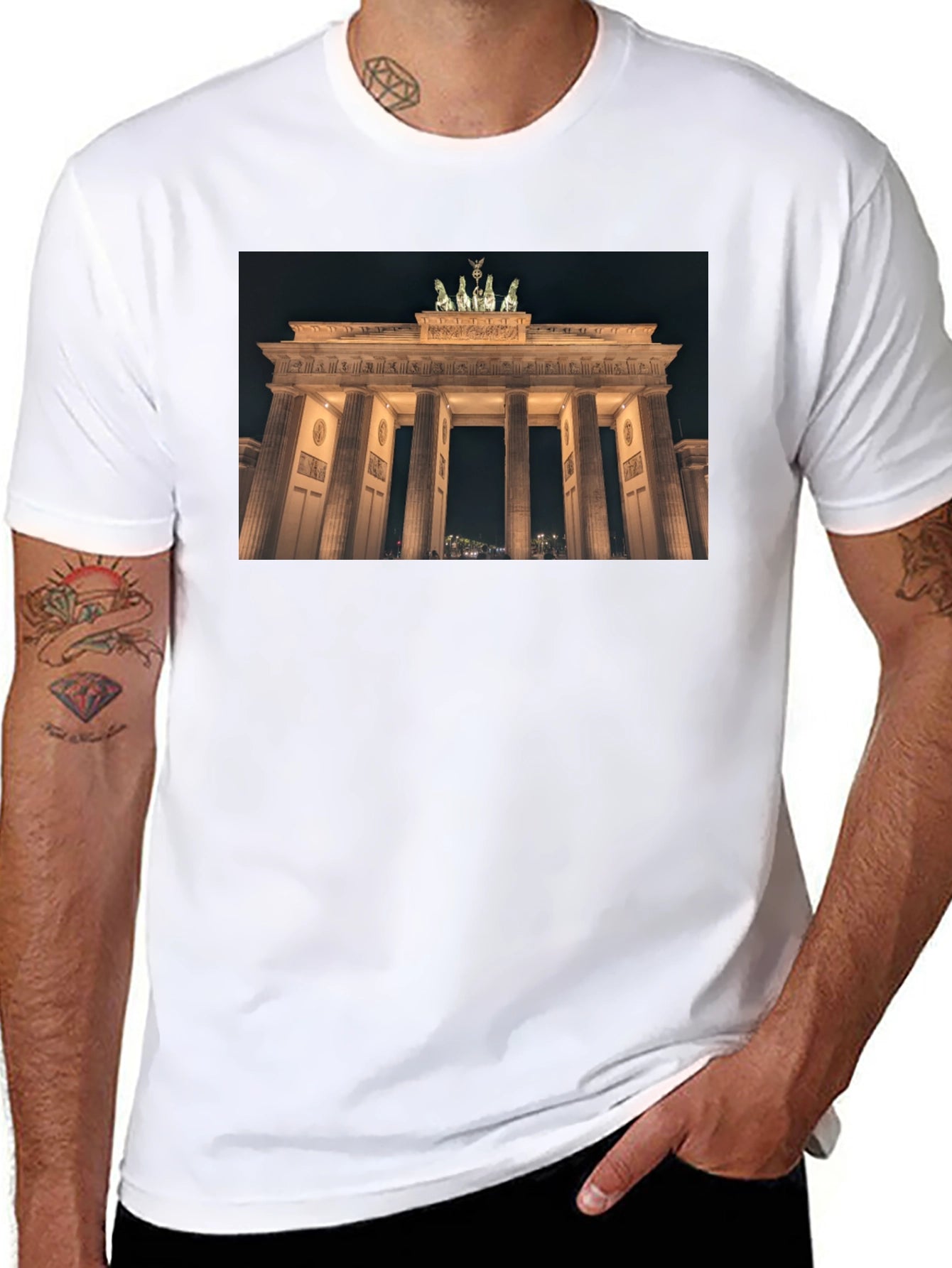Berlin Brandenburg Gate Black T-Shirt