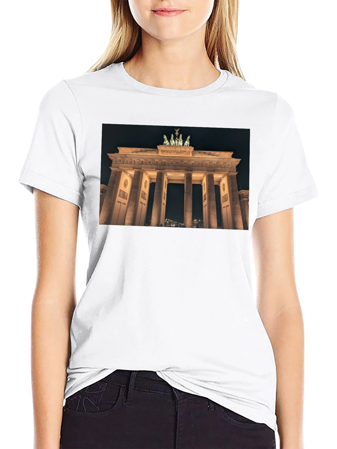 Berlin Brandenburg Gate Black T-Shirt