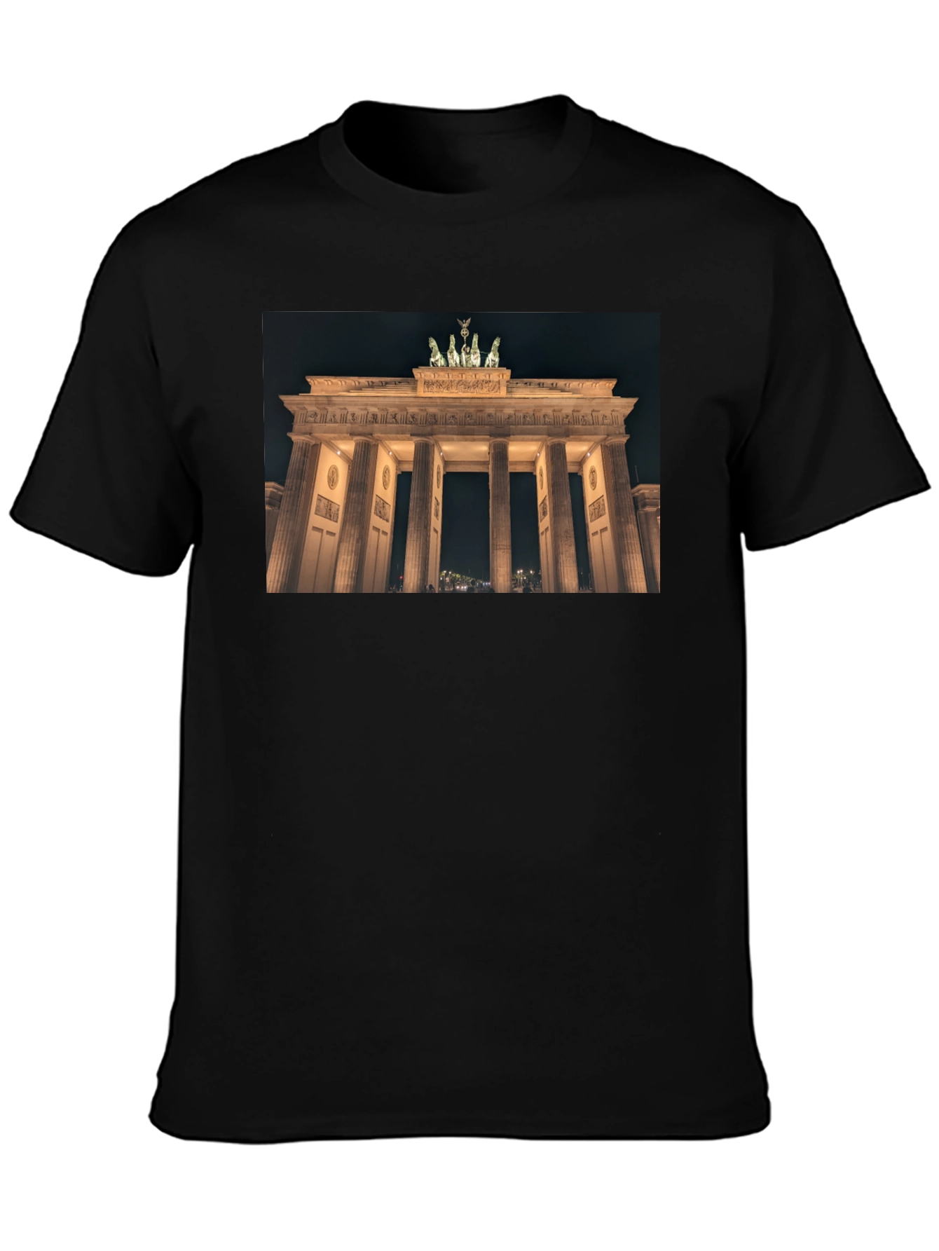 Berlin Brandenburg Gate Black T-Shirt
