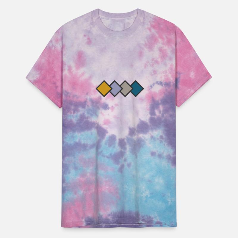 Colorful rhombus pattern