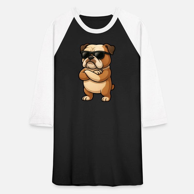 Cool bulldog gamer cartoon confident gangster
