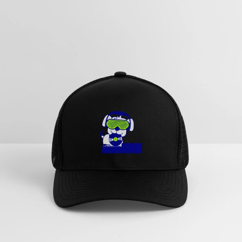 Cool DJ Dog Pet Animal Music Record Mixing Party