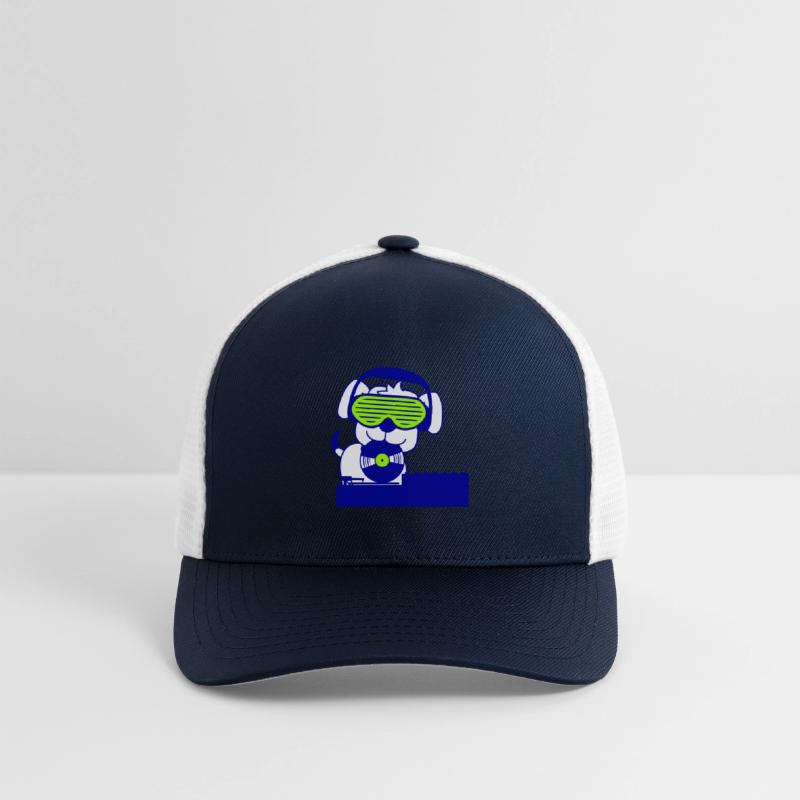 Cool DJ Dog Pet Animal Music Record Mixing Party