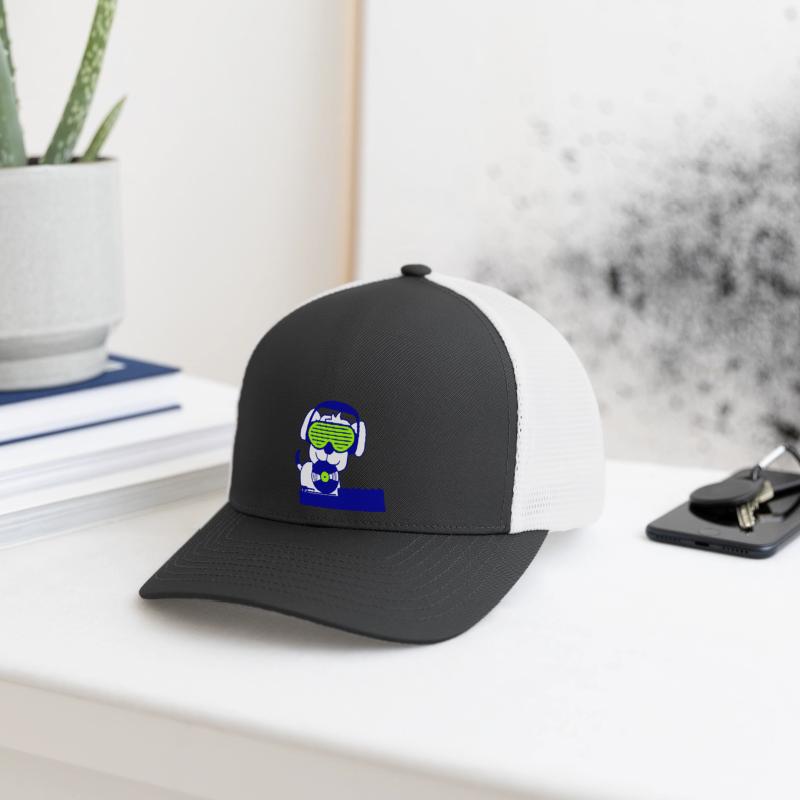 Cool DJ Dog Pet Animal Music Record Mixing Party