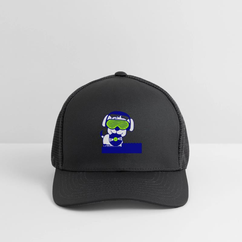 Cool DJ Dog Pet Animal Music Record Mixing Party