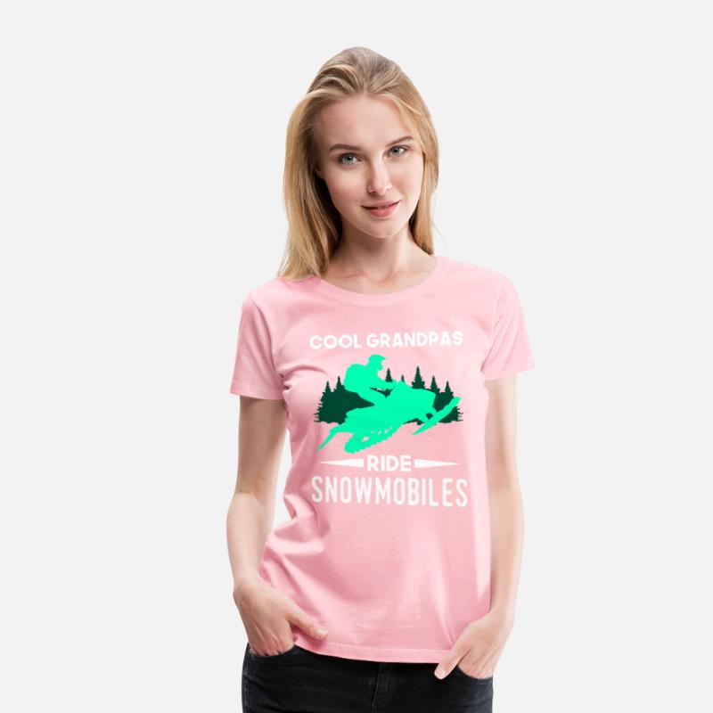 Cool Grandpas Ride Snowmobiles Winter Snowmobiling