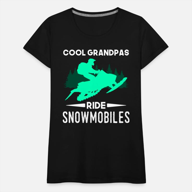 Cool Grandpas Ride Snowmobiles Winter Snowmobiling