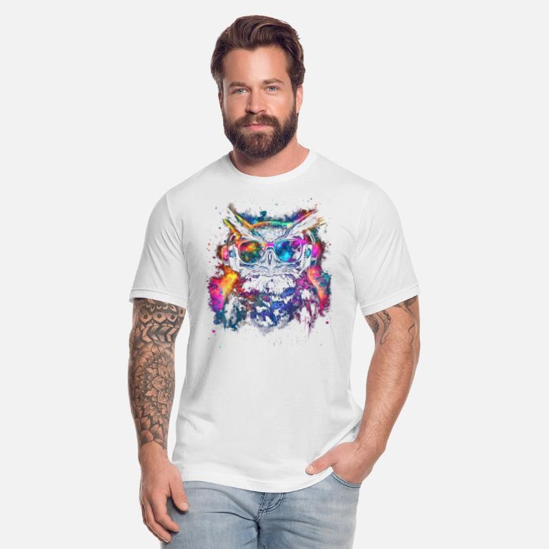 Cool Graphic Rave Music Techno Festival DJ Owl