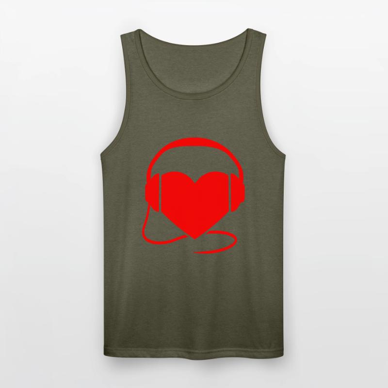 Cool Heart Party Love Heartbeat Headphone Sound DJ