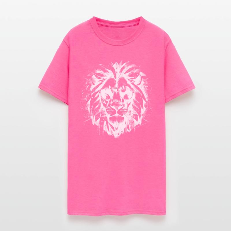 Cool Lion Wearing Sunglasses Print Motif