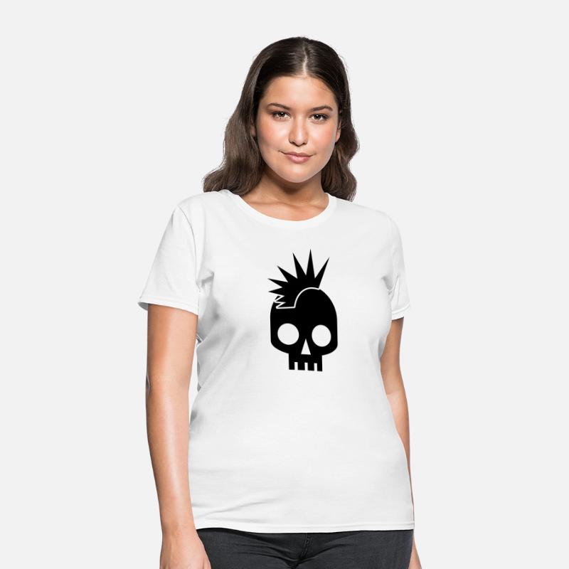 cool skull shape skulls emo with mowhawk