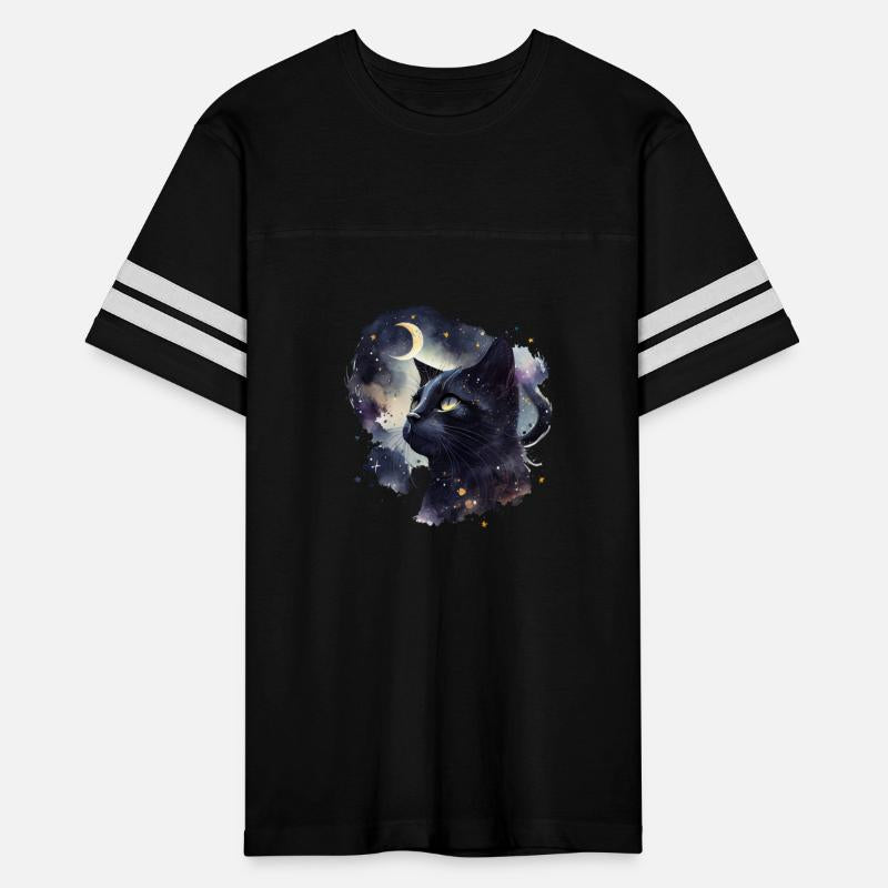 Cosmic Whiskers - Celestial Cat Silhouette