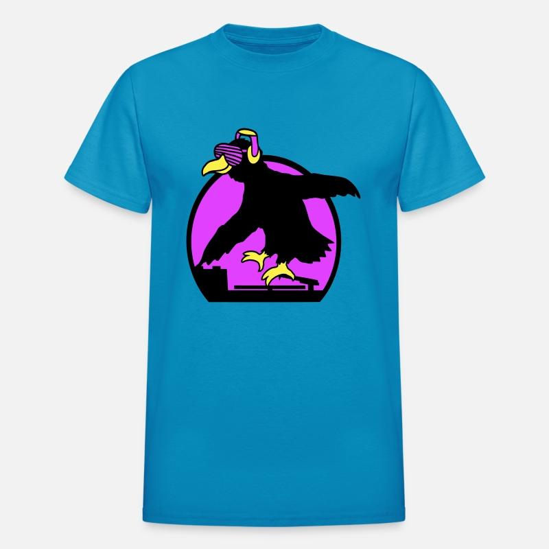 Crow DJ Club listening music sunglasses headphone